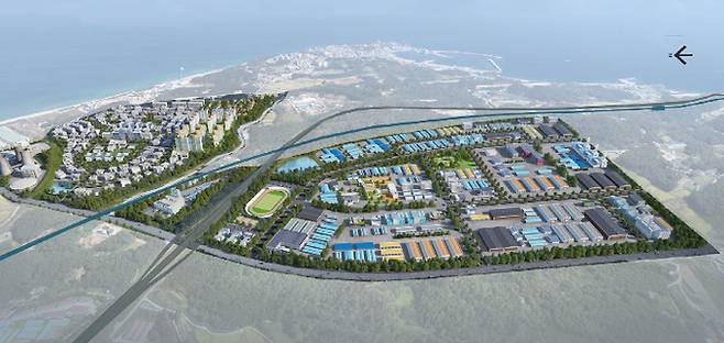 울진군 원자력수소 국가산업단지 조감도.