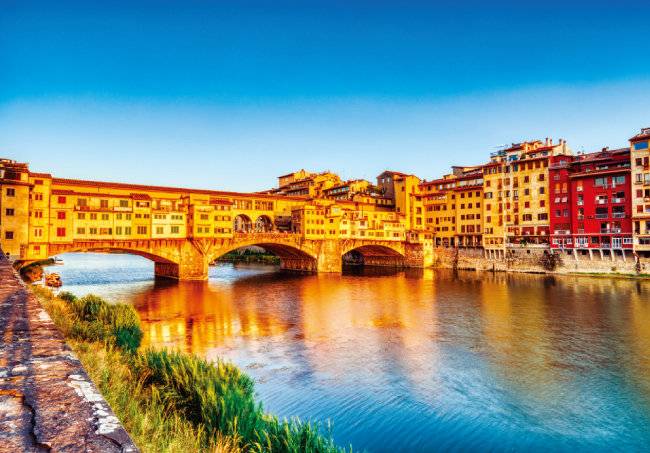단테와 베아트리체가 처음 만난 장소로 알려진 베키오 다리. [GettyImages]