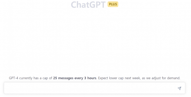 GPT-4 이용 화면 (사진=챗GPT 홈페이지 캡처)