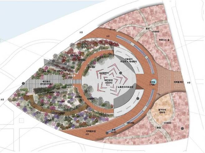 세종중앙공원 장미원 리뉴얼 조감도. 세종시 제공