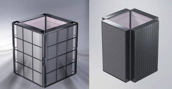 코웨이만의 필터 기술이 집약된 ‘에어클린항균 필터시스템’(왼쪽)과 ‘에어매칭 필터. 사진제공｜코웨이