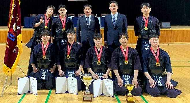 [무안=뉴시스] 무안군청 검도팀. (사진=전남도체육회 제공). photo@newsis.com *재판매 및 DB 금지