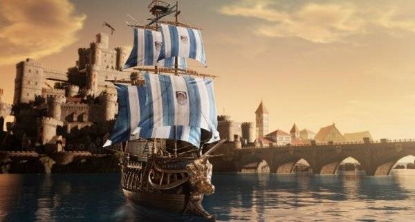 PC와 모바일에서 모두 즐길 수 있는 크로스플랫폼 MMORPG ‘아키에이지 워’의 가장 큰 특징은 원작보다 강화된 전쟁과 전투 요소다. 사진은 해상전 이미지. 사진제공｜카카오게임즈