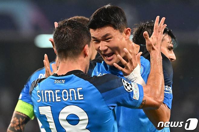 나폴리 수비수 김민재. ⓒ AFP=뉴스1