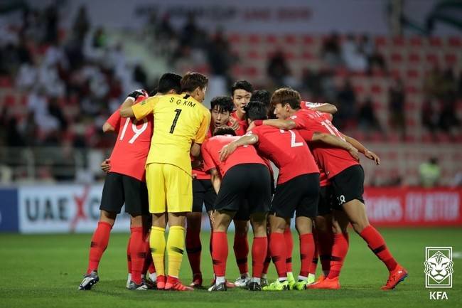 2019 아시안컵 당시 선수단 모습