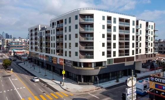 미국 LA 한인타운에 들어서는‘The BORA 3170’전경. 반도건설