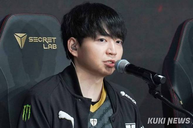 젠지e스포츠 ‘티에스’ 유태석.&nbsp; &nbsp;사진=임형택 기자