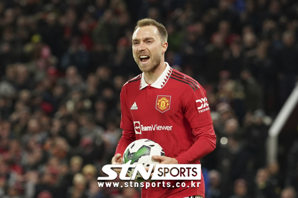 맨체스터 유나이티드 공격형 미드필더 크리스티안 에릭센. 사진｜뉴시스/AP