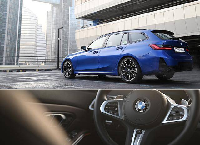 BMW M340i xDrive 투어링 자유로 연비