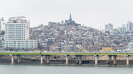 서울 용산구 한남, 보광, 이태원, 동빙고동 일대를 재개발하는 한남뉴타운 전경. (윤관식 기자)