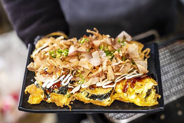 오꼬노미 김밥. 젊은 사람들이 많이 찾는다.