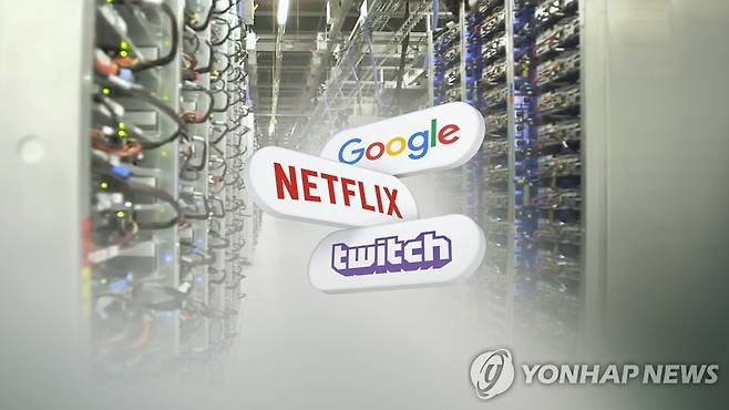 망 사용료 갈등 (CG) [연합뉴스TV 제공]