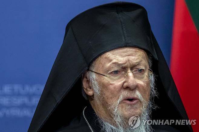 바르톨로메오스 세계총대주교 [AP 연합뉴스 자료사진. 재판매 및 DB 금지]