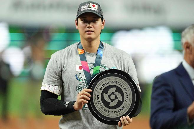 WBC MVP로 선정된 日 오타니 쇼헤이. 연합뉴스