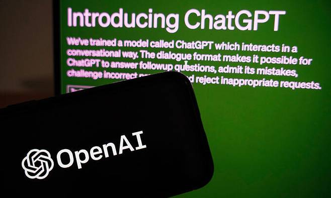 오픈AI(Open AI)의 인공지능(AI) 기반 챗봇 GPT. EPA연합뉴스