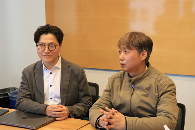 유니티코리아 김범주 본부장과 김형인 온마인드 대표(사진 왼쪽부터).
