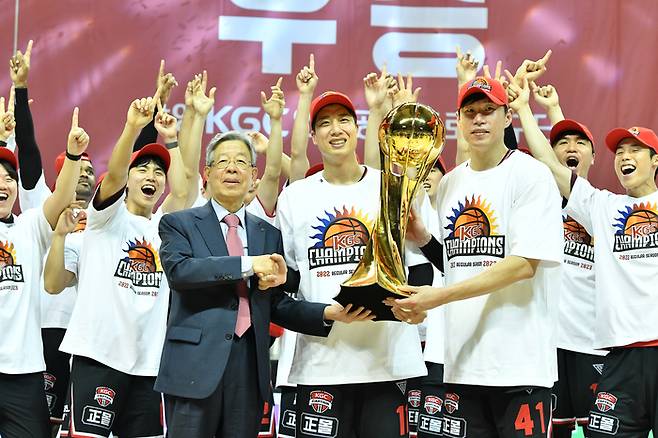 KGC 오세근(오른쪽) | KBL 제공