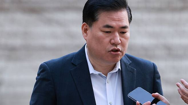 질문에 답하는 유동규 전 본부장 (사진=연합뉴스)