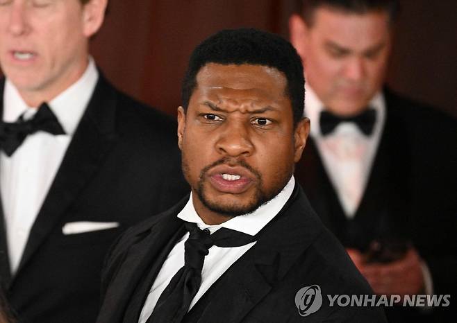 아카데미 시상식장의 배우 조너선 메이저스 [AFP 연합뉴스 자료사진. 재판매 및 DB 금지]