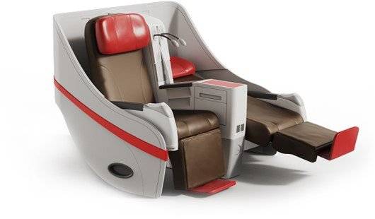 티웨이항공 비즈니스 세이버 클래스 좌석. <티웨이항공 제공>