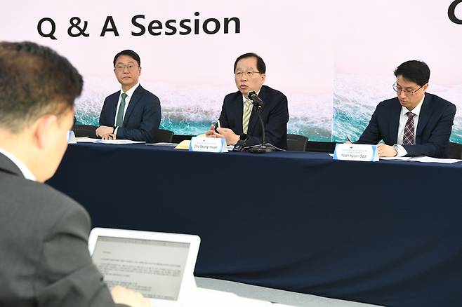 조승환 해양수산부 장관이 28일 열린 외신기자정책설명회에서 발언하고 있다. (사진=해양수산부 제공)  *재판매 및 DB 금지