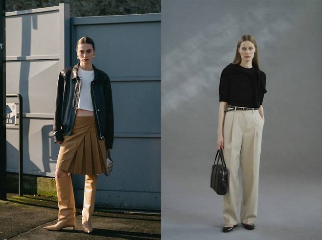 W컨셉 입점 브랜드 ‘에토스(왼쪽)’와 ‘오어’의 컬렉션 [W컨셉 제공]