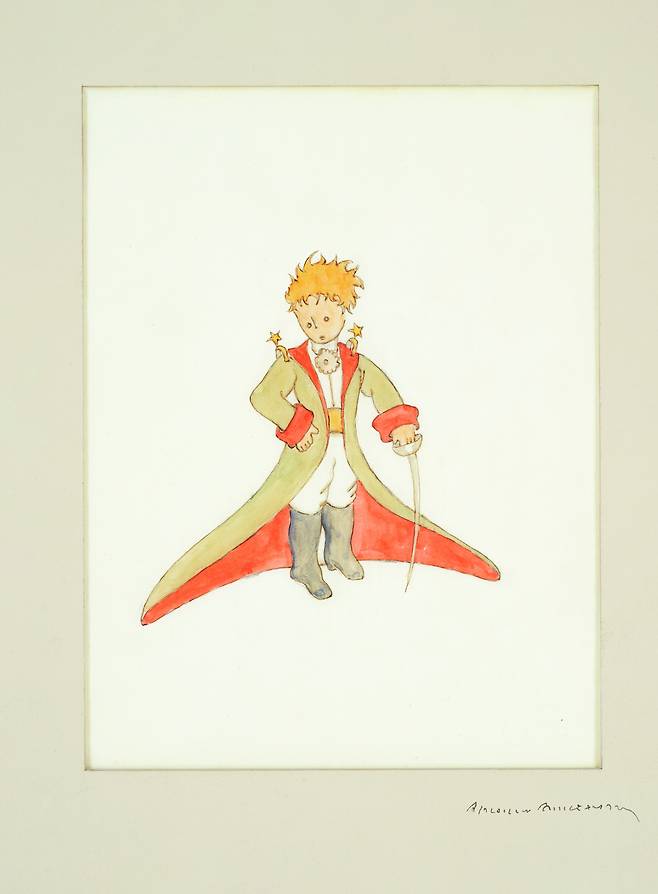 생텍쥐페리가 직접 그린 어린왕자. [위즈덤하우스 제공]