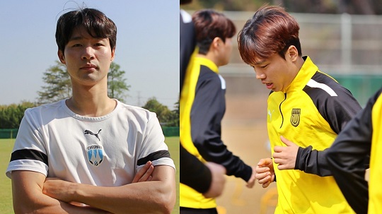 천안 김종민(왼쪽 사진), 전남 노건우. 출처 한국프로축구연맹