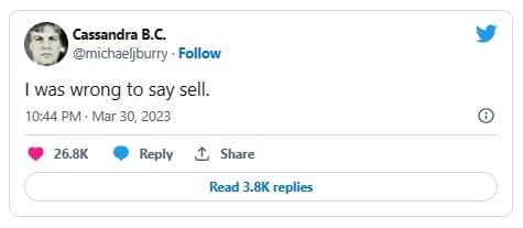 마이클 버리 사이언 자산운용 CEO의 트위터 [이미지출처=트위터]