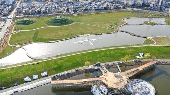 순천만국제정원박람회가 열리는 오천그린광장. 프리랜서 장정필