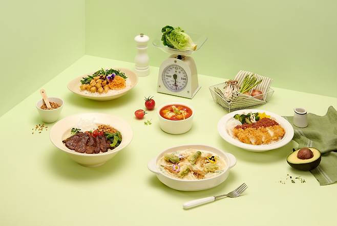 Menu items from Plantude (Pulmuone)