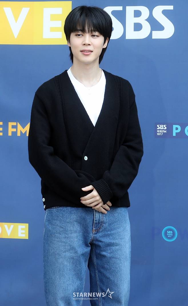 BTS 지민 '살짝 긴장되네요'[★포토]