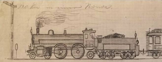 에곤 실레, 기관차