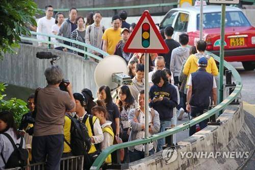 2019년 홍콩 구의원 선거 행렬 [연합뉴스 자료사진]
