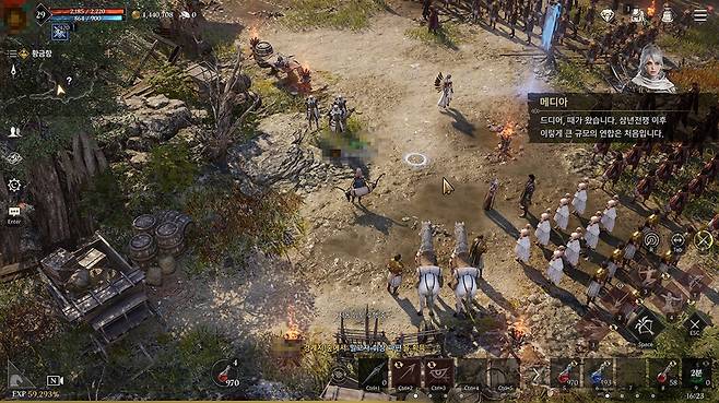 '프라시아 전기' 플레이 화면 [프라시아 전기 캡처]