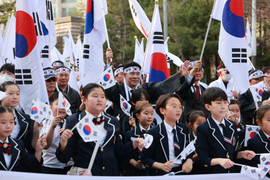 계룡시는 지난 1일 두마면 일원에서 '제7회 4.1 두계장터 독립만세운동' 기념행사를 개최했다. 사진=계룡시 제공