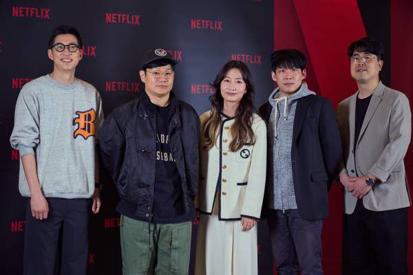 정효민, 정종연, 이은경, 박진경, 김재원 PD(왼쪽부터). (사진=넷플릭스 제공)