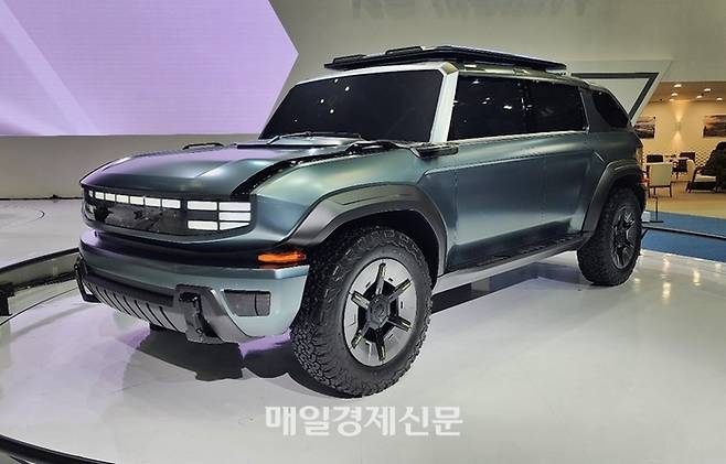 서울모빌리티쇼에 출품된 F100 [사진촬영=최기성 매경닷컴 기자]