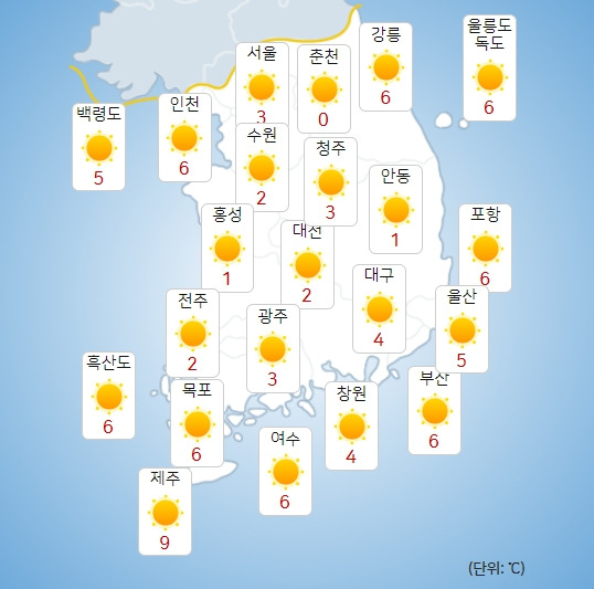 기상청 모레(8일) 오전 날씨 : 주말,주간날씨