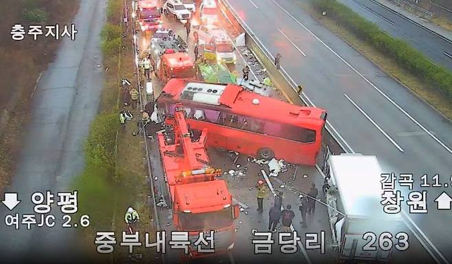 사고 현장 [한국도로공사 CCTV 갈무리]