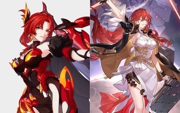 - 붕괴3rd 히메코(좌)와 붕괴: 스타레일의 히메코는 완전히 다른 캐릭터다