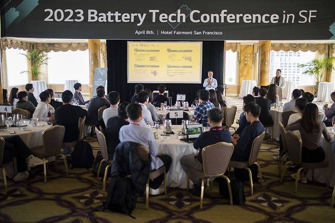 LG에너지솔루션이 8일(현지 시각) 미국 샌프란시스코에서 글로벌 인재 채용 행사 BTC(Battery Tech Conference)를 개최했다. /LG에너지솔루션 제공