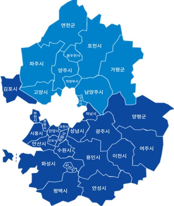 경기북부특별자치도 경계. 경기도 제공