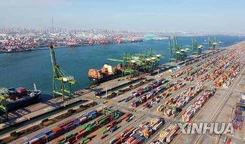 중국 톈진항 [신화 연합뉴스 자료사진]