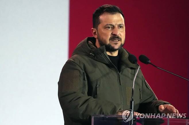 볼로디미르 젤렌스키 우크라이나 대통령 [AP 연합뉴스 자료사진. 재판매 및 DB 금지]
