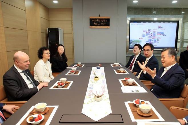 벨기에 겐트대학교 방문단이 경남 밀양시를 방문했다.