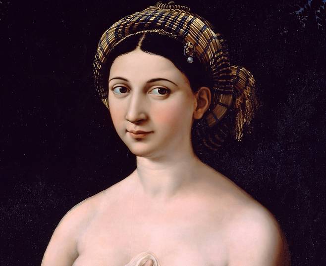 라파엘로 산치오, 라 포르나리나(일부 확대)