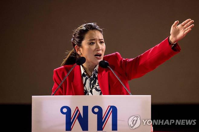 탁신 전 총리 막내딸 패통탄 친나왓  [AFP 연합뉴스 자료사진. 재판매 및 DB 금지]