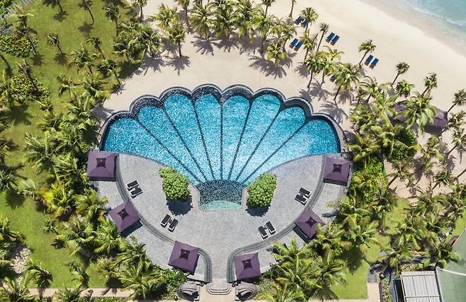 JW 메리어트 푸꾸옥의 상징 쉘 풀 (Shell Pool) / 사진=메리어트 본보이