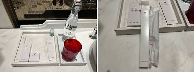 객실 내에 있는 어매니티 / 사진=이가영 여행+기자